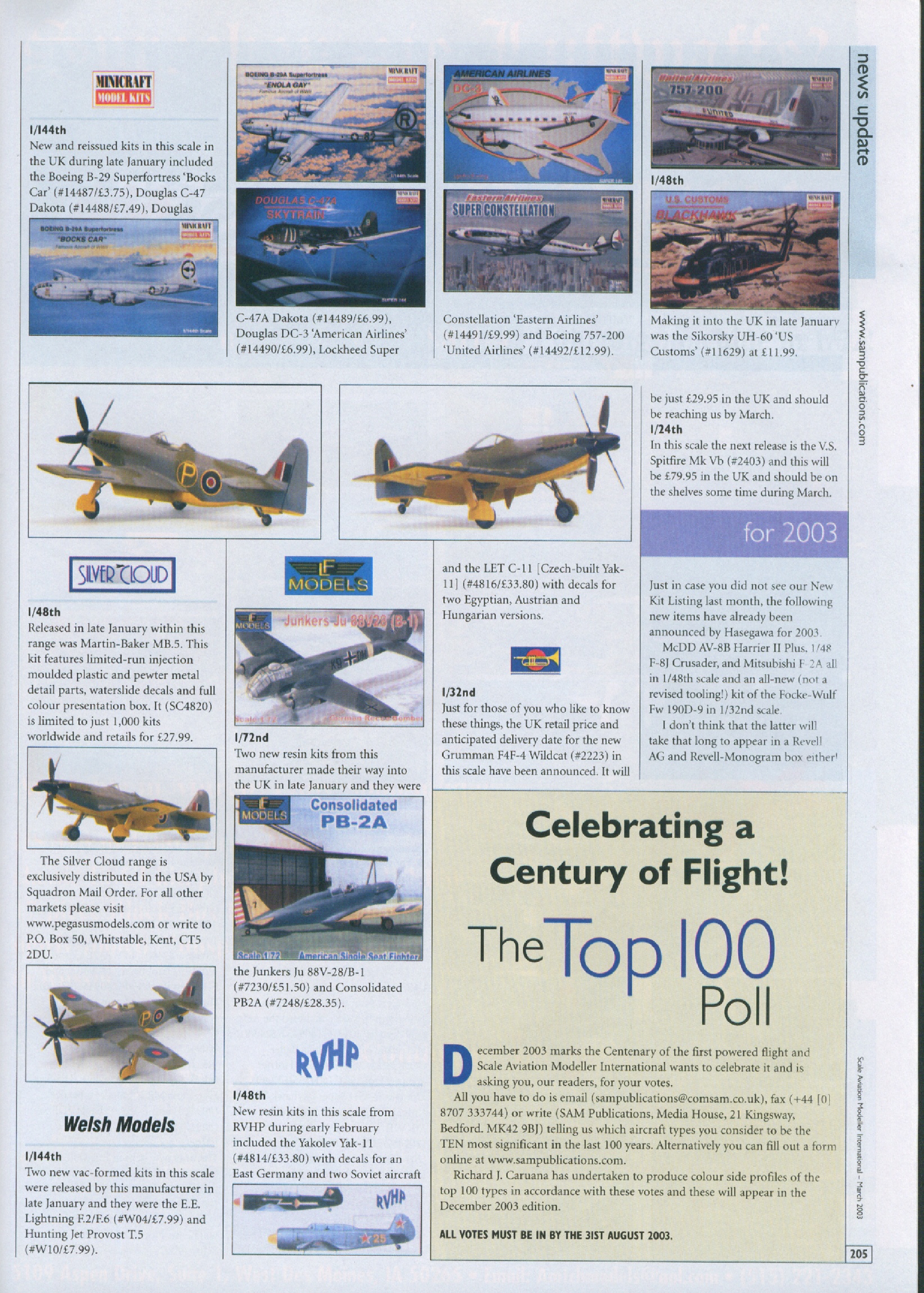 Scale Aviation Modeller International 2003-03